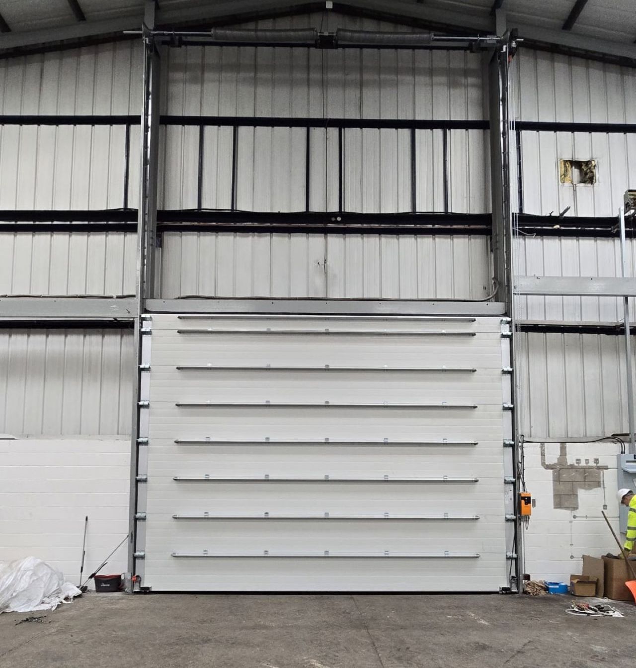 Two Insulated Sectional Overhead Doors In Gateshead - UK